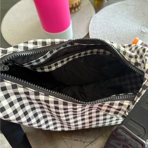 BAGGU Black and White Checkered Bag